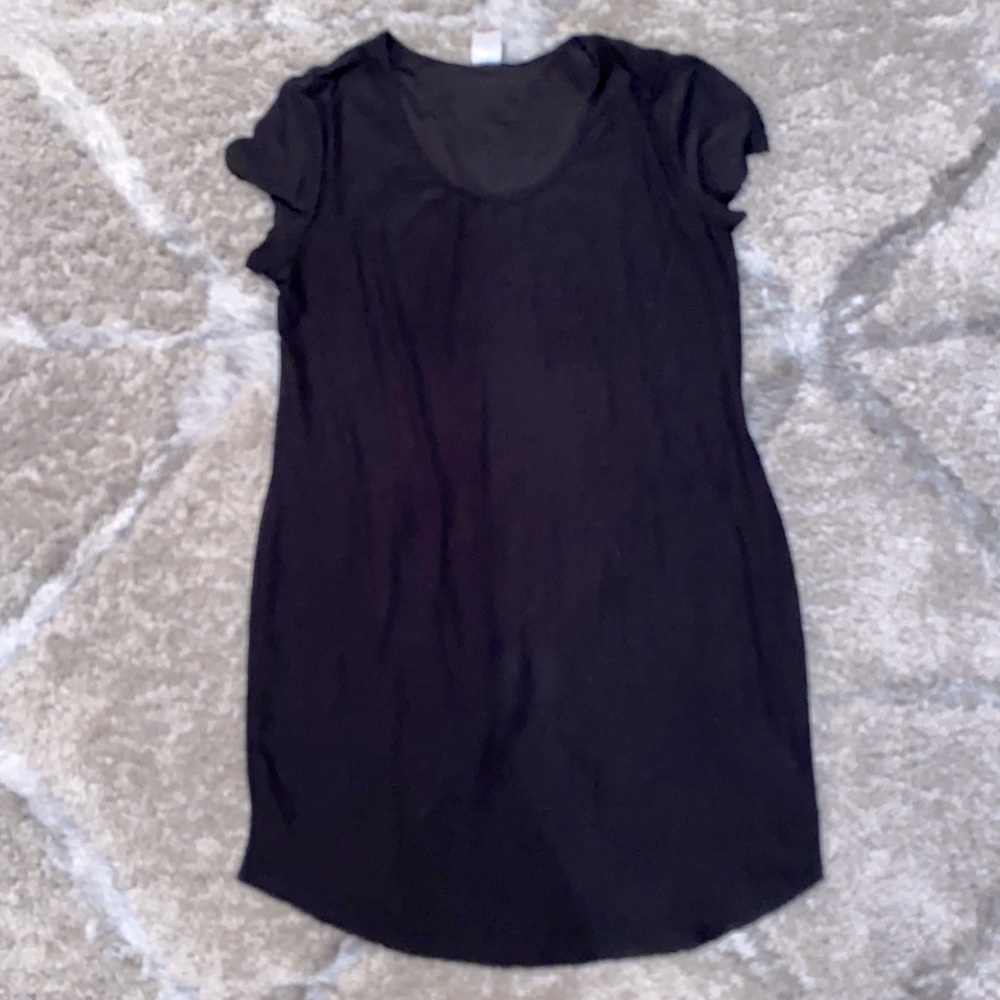 Black mini dress